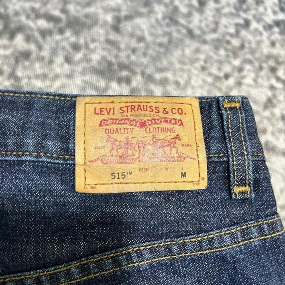 Levis 515 Nouveau Bootcut Jeans Womens 6 (31x32) Blue‎ Low Rise Western Y2K